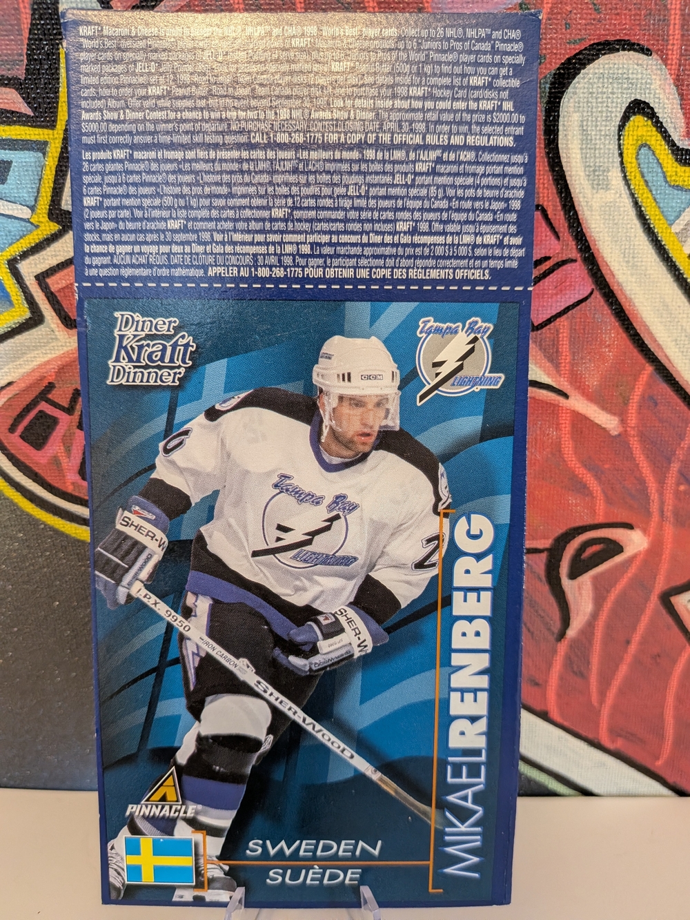 1997 Kraft Dinner Mikael Renberg (Box-Cut) Tampa Bay Lightning